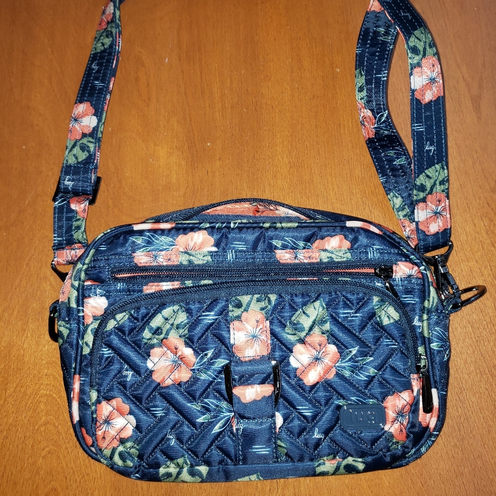 Lug floral crossbody